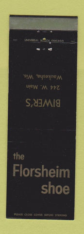 Matchbook Cover - Florsheim Shoes Biwer's Waukesha WI