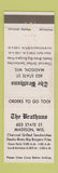 Matchbook Cover - The Brathaus Madison WI