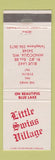 Matchbook Cover - Little Swiss Village Minocqua WI