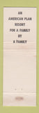 Matchbook Cover - Little Swiss Village Minocqua WI