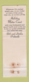 Matchbook Cover - Holiday Motor Court motel St Germain WI WEAR