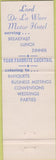 Matchbook Cover - Lord De La Warr Hotel Wilmington DE