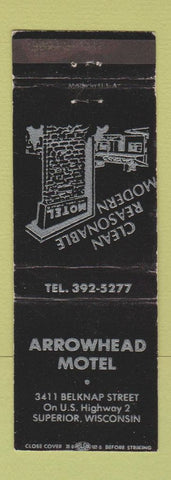 Matchbook Cover - Arrowhead Motel Superior WI WEAR