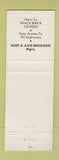 Matchbook Cover - Arrowhead Motel Superior WI WEAR