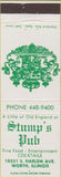 Matchbook Cover - Stump's Pub Worth IL
