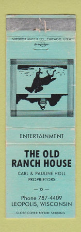 Matchbook Cover - Old Ranch House Leopolis WA WORN
