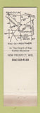 Matchbook Cover - Hatch's Fin n Feather Supper Club New Prospect WI WEAR