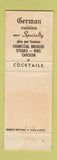 Matchbook Cover - Dunkel's White Oaks Burlington WI WEAR
