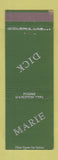 Matchbook Cover - Rosenfelder's Tavern Alderly WI