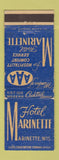 Matchbook Cover - Hotel Marinette WI WEAR