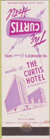 Matchbook Cover - Curtis Hotel Minneapolis MN WEAR