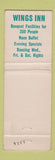 Matchbook Cover - Wings Inn Madison WI