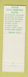 Matchbook Cover - Ripon State Bank WI Brandon Fairwater