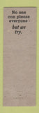 Matchbook Cover - Harry's Barr Minocqua WI low phone #
