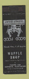 Matchbook Cover - Waffle Shop Monroe WI WORN