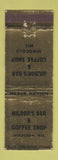 Matchbook Cover - Hildor's Bar Coffee Shop Minocqua WI WEAR