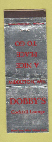 Matchbook Cover - Dobby's Cocktail Lounge Middleton WI WEAR