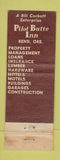 Matchbook Cover - The Claremont Hotel Seattle WA WORN