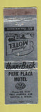 Matchbook Cover - Park Plaza Motel Seattle WA WEAR