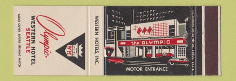 Matchbook Cover - Olympic Motel Seattle WA Motor Entrance #2
