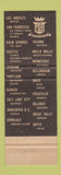 Matchbook Cover - Olympic Motel Seattle WA Motor Entrance #2