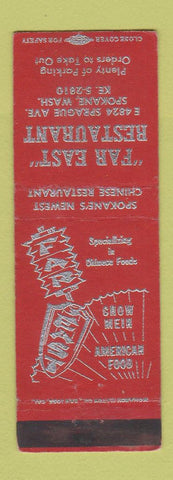 Matchbook Cover - Far East Restaurant Chinese Spokane WA
