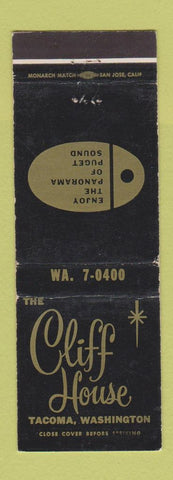 Matchbook Cover - Cliff House Tacoma WA WEAR