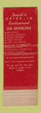 Matchbook Cover - Busch's Restaurant Tacoma WA