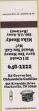 Matchbook Cover - Ed Groves Oldsmobile Cadillac Clarksville TN