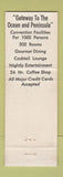 Matchbook Cover - Evergreen Inn Olympia WA