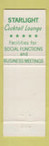 Matchbook Cover - Beau May Restaurant Bennington VT