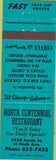 Matchbook Cover - North Centennial Restaurant Downsview ON