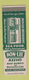 Matchbook Cover - Don Lee Restaurant Kelso WA