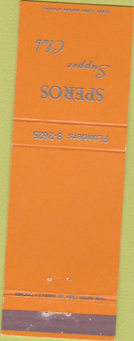 Matchbook Cover - Speros Supper Club