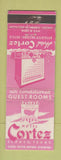 Matchbook Cover - Hotel Cortez El Paso TX