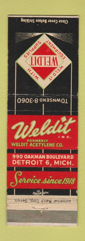 Matchbook Cover - Weldit Welding Eqiupment Supply Detroit MI WEAR