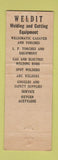 Matchbook Cover - Weldit Welding Eqiupment Supply Detroit MI WEAR