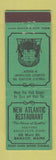 Matchbook Cover - New Atlantic Restaurant Bangor ME