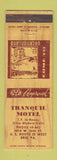 Matchbook Cover - Tranquil Motel Erie PA WEAR