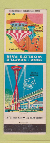 Matchbook Cover - 1962 Seattle World's Fair Space Needle Gayway WA