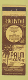 Matchbook Cover - Palm Cafe Centralia WA