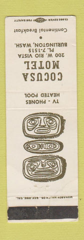 Matchbook Cover - Cocusa Motel Burlington WA WEAR