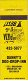 Matchbook Cover - Danny's Doo Drop Inn Green Bay WI