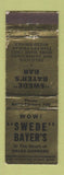 Matchbook Cover - Swede Bayer's Bar Hales Corners WI WORN