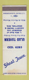 Matchbook Cover - Ghost Town Ulao Tavern Grafton WI STAINED
