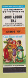 Matchbook Cover - The Hobby Shop Washington DC hillbilly