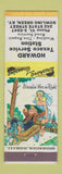 Matchbook Cover - Howard Texaco oil gas Bowling Green KY hillbilly