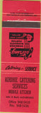Matchbook Cover - Airdrie Catering