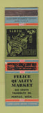 Matchbook Cover - Felice Quality Market Grocery Pontiac MI