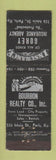 Matchbook Cover - Gorey Insurance Bourbon Real Estate Paris KY MERCHANTS WORN